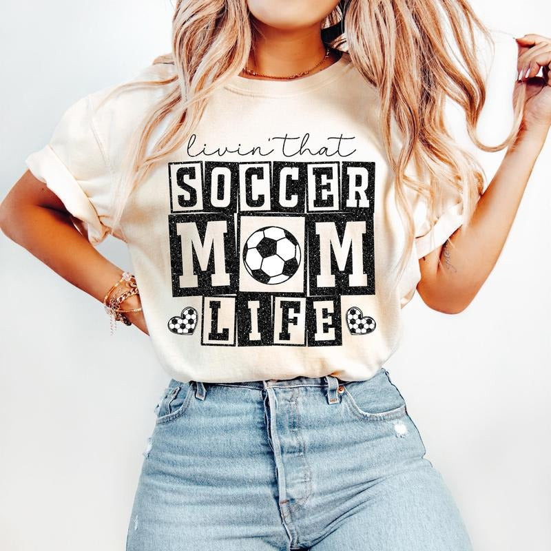 Retro Soccer Mom T-Shirt, Soccer T-Shirt, Soccer Mama, Soccer Shirt Game Day T-Shirt Hoodie, Sweatshirt | HypeDripTees.com