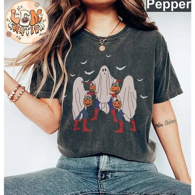 Retro Spiderr-Man Halloween shirt, Three Spidermann Meme Shirt, Avengers Halloween Shirt, Spidermann Shirt, Halloween...