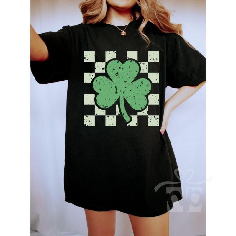 Retro St Patrick's Shirt, Shamrock Shirt, Retro Lucky Shirt, Vintage St Patrick's Day Shirt, Retro Clover Shirt Hoodie,...