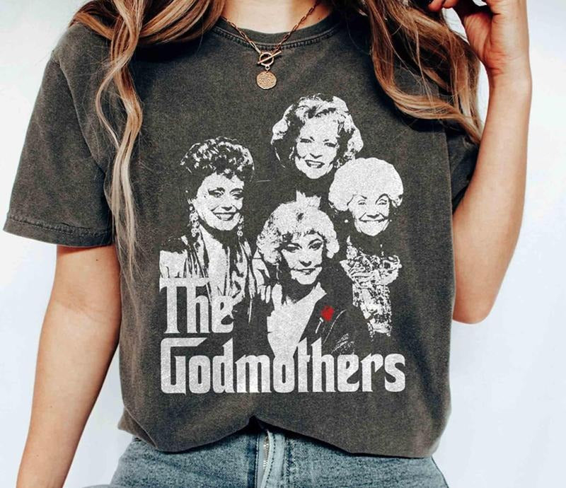Retro The GodMothers Golden Girls Shirt, 80s TV Sitcom Best Price Hoodie, Sweatshirt | HypeDripTees.com