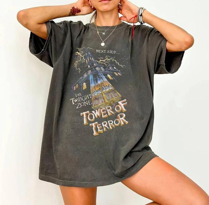 Retro Tower Of Terror Shirt, Twilight Zone T-Shirt, Summerween Tee, 90s Halloween Movie Sweatshirt, Halloween Gift Hoodie