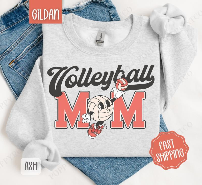 Retro Volleyball Mom Volleyball Mom T-Shirts, Hoodie, Sweatshirt