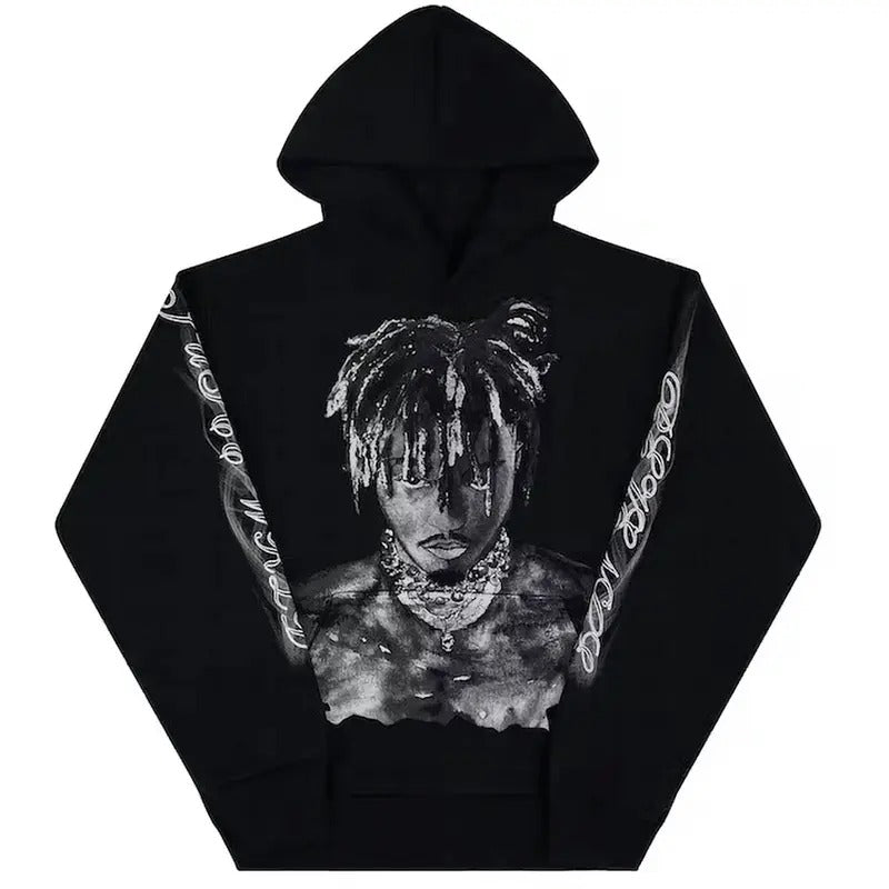 Revenge Juice Wrld 999 Graphite Portrait Hoodie, Trending Hoodie, Gift For Him, Gift For Her, Gift For Fans