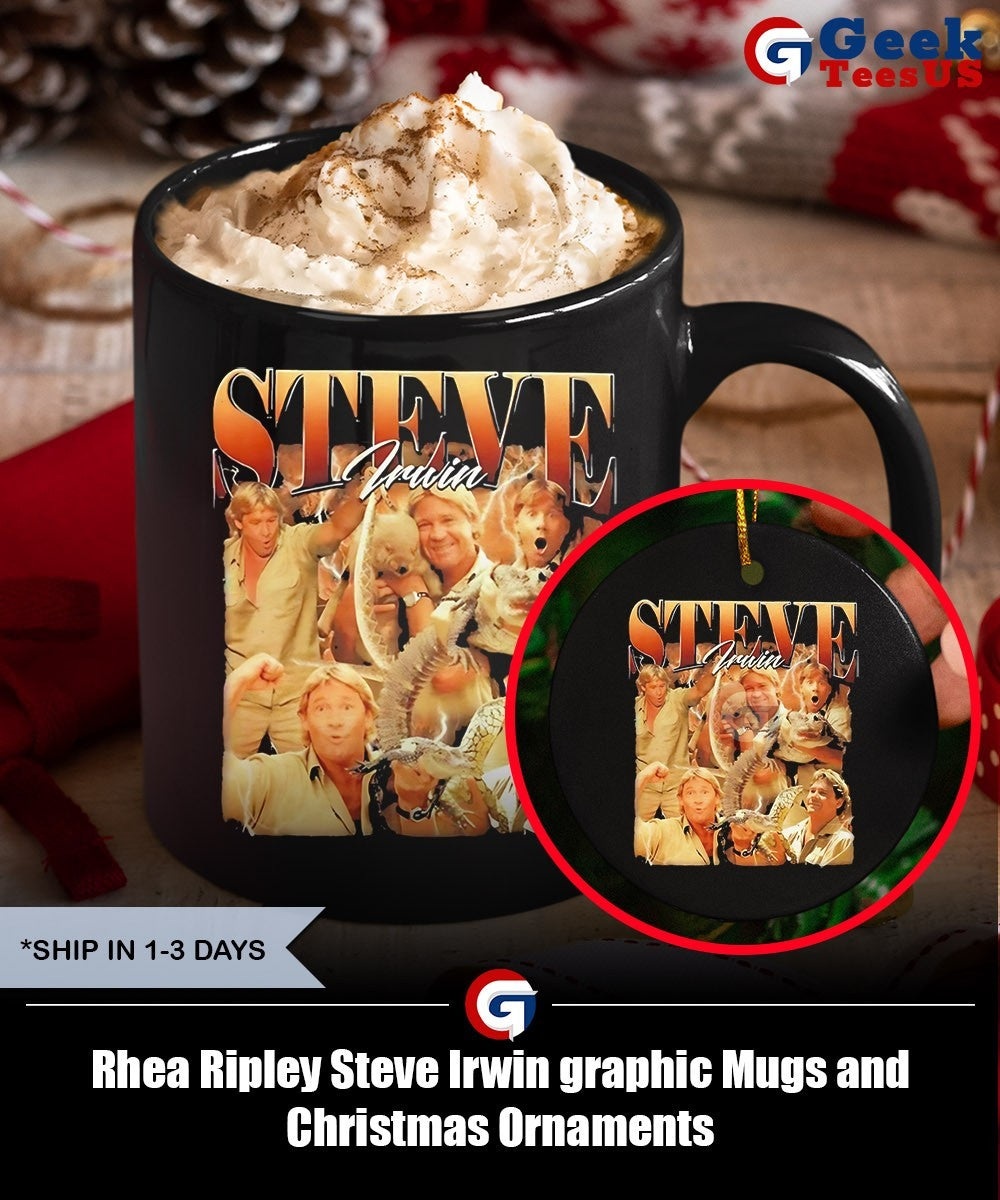 Rhea Ripley Steve Irwin graphic shirt