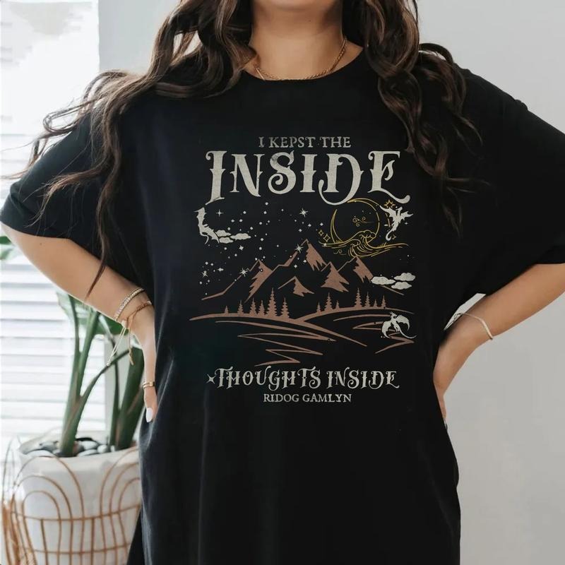 Ridoc Quest Squad Shirt, I Kept The Inside Thoughts Inside Tee, Onyx Storm Fourth Wing Shirt For Fans, Bookish Gift,...