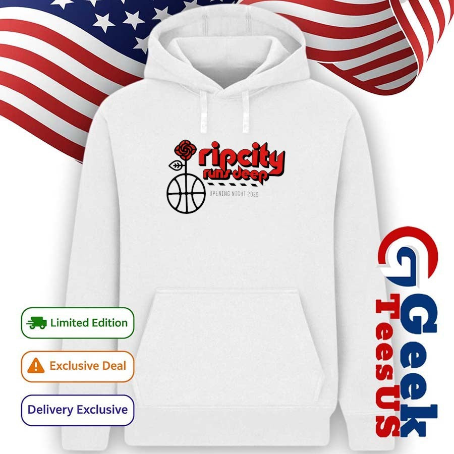 Rip City Runs Deep Opening Night 2025 shirt
