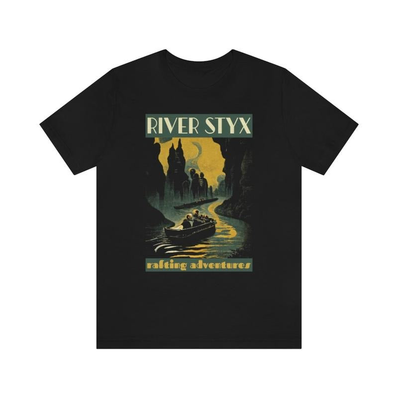 River Styx Rafting Adventures Vintage Poster Shirt Greek Mythology Shirt Hoodie, Sweatshirt | HypeDripTees.com