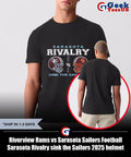 Riverview Rams vs Sarasota Sailors Football Sarasota Rivalry sink the Sailors 2025 helmet shirt