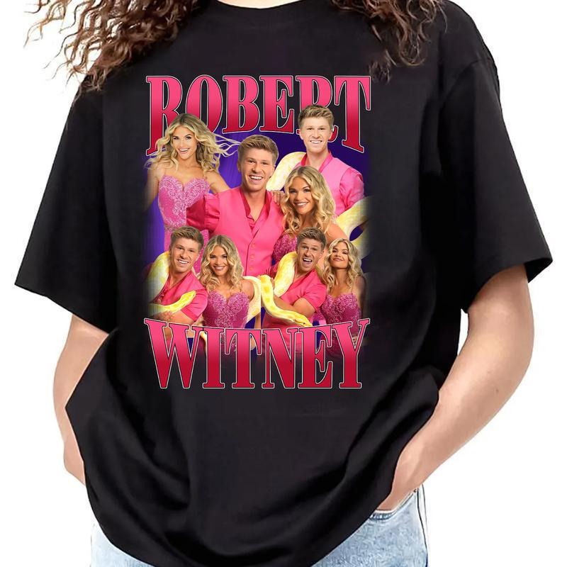 Robert & Witney Graphic Tee, Robert Irwin Inspired Shirt for Fans Short Sleeve Casual Streetwear Style Trendy Hoodie,...