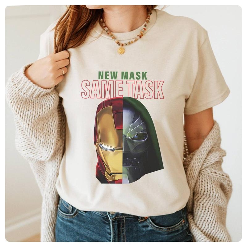 Robert Downey Doctor Doom Iron Man Shirt Doctor Doom Villains Shirt Robert Downey New Mask Same Task Shirt Avengers Team...