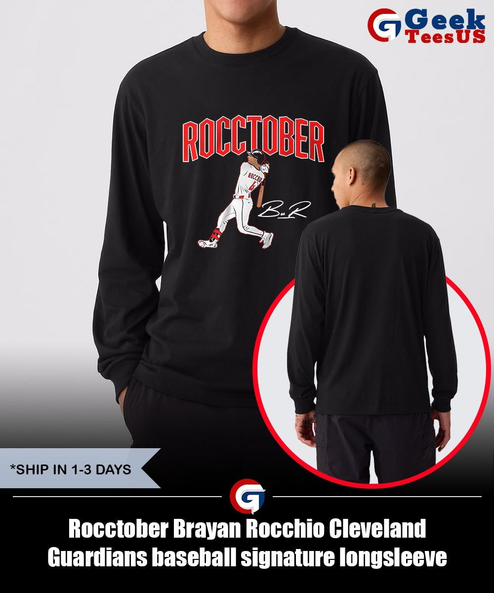 Rocctober Brayan Rocchio Cleveland Guardians baseball signature shirt