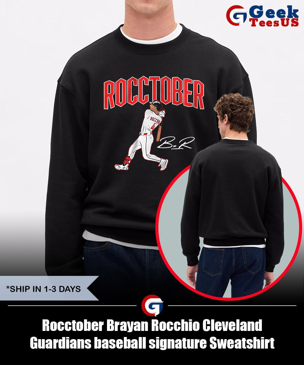 Rocctober Brayan Rocchio Cleveland Guardians baseball signature shirt