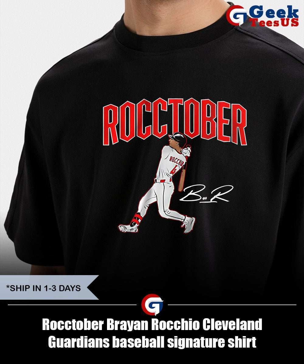 Rocctober Brayan Rocchio Cleveland Guardians baseball signature shirt