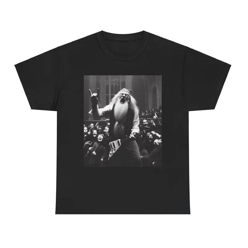 Rock and Roll Wizard, Unisex Shirt - Fantasy Graphic Tee, Movie Merch, AI Meme T shirt Hoodie, Sweatshirt | HypeDripTees.com