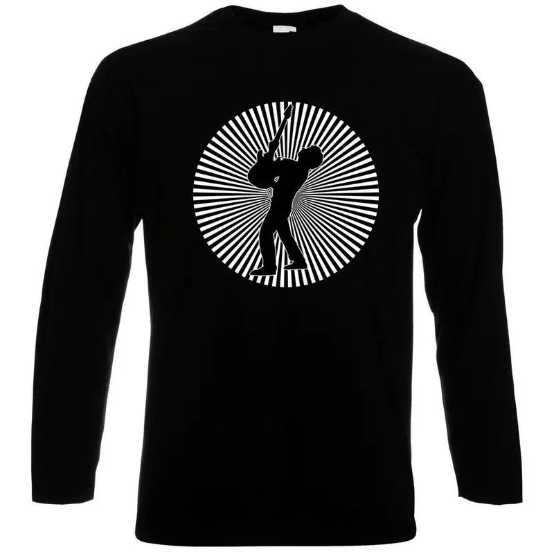 Rock en español: G Cerati Ahi Vamos Long Sleeve T-Shirt Playera Crewneck Casual Hoodie, Sweatshirt | HypeDripTees.com