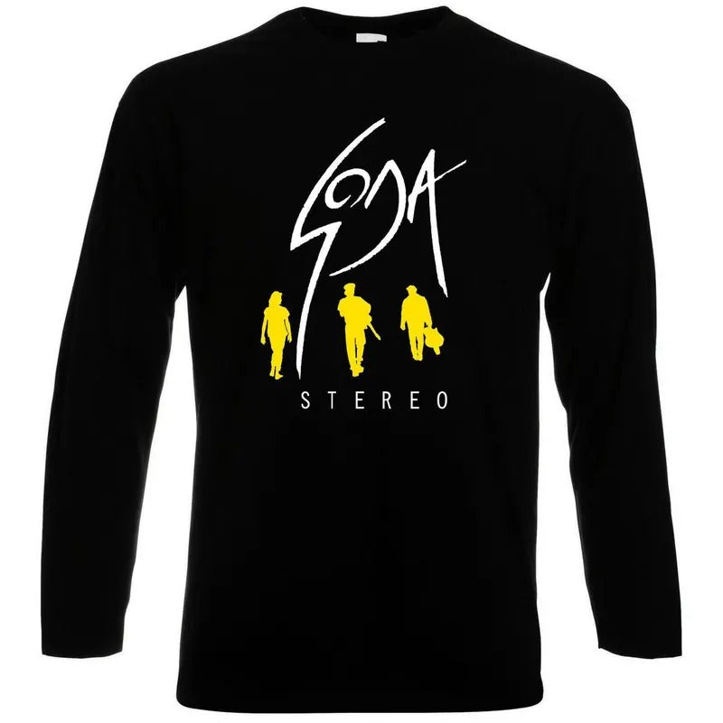 Rock en español: S Stereo Los Languis Long Sleeve T-Shirt Playera Casual Classic Hoodie, Sweatshirt | HypeDripTees.com