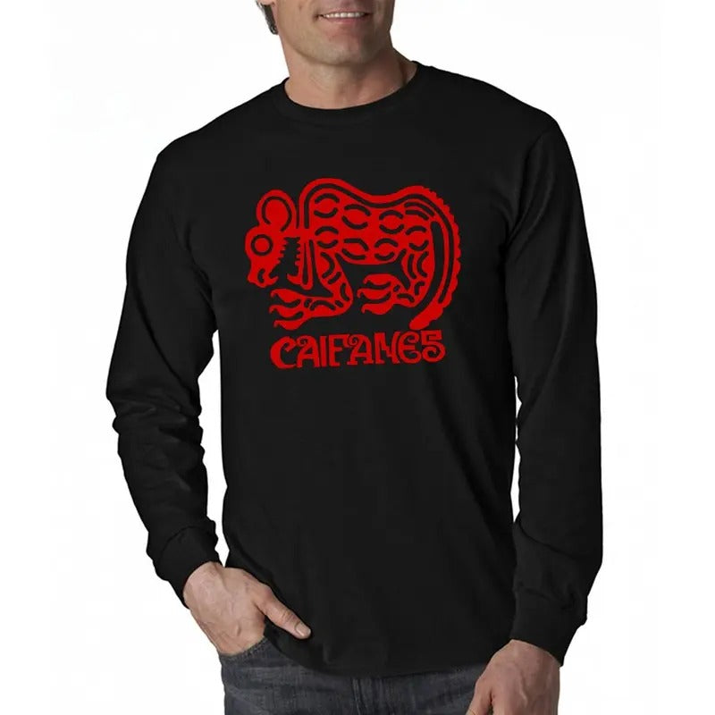 Rock en español Caifanes long sleeve mens t-shirt Casual Classic Cotton Crewneck Menswear Soft Top Jacket Tee Streetwear...