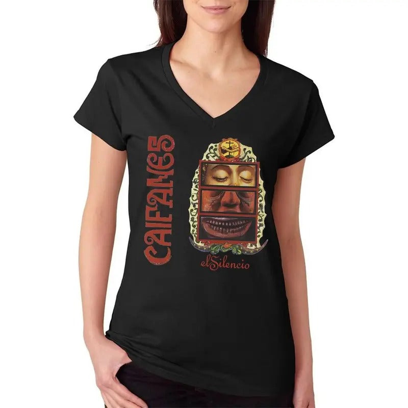 Rock en español caifanes el silencio women's v-neck t-shirt Casual Comfort Hoodie, Sweatshirt | HypeDripTees.com