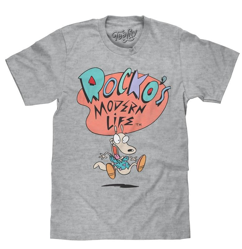 Rocko's Modern Life T-Shirt - Athletic Gray Heather Hoodie, Sweatshirt | HypeDripTees.com