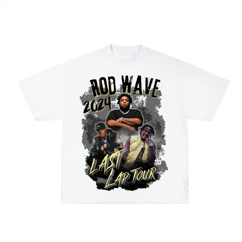 Rod Wave Graphic Tee, Last Lap Tour Shirt Hoodie, Sweatshirt | HypeDripTees.com