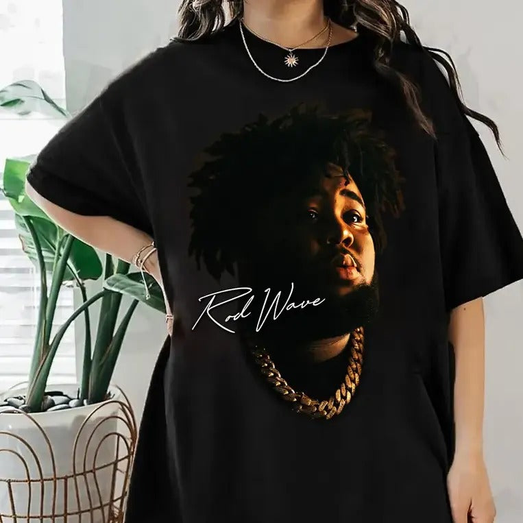 Rod Wave Shirt - Rapper Tee Cotton Fabric Top Womenswear Comfortable Hoodie, Sweatshirt | HypeDripTees.com