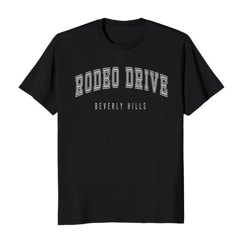 Rodeo Drive Beverly Hills California Classic Short Sleeve Men's T-Shirt Casual Cotton Hoodie, Sweatshirt | HypeDripTees.com