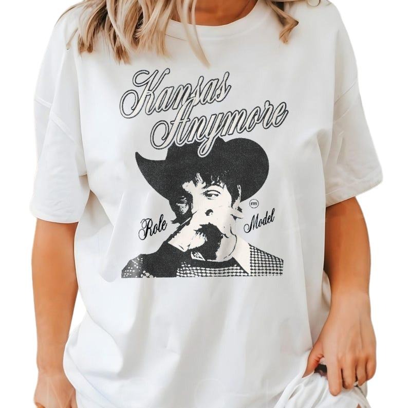 Role Model Kansas Anymore Unisex T-Shirt Short Sleeve Tee Gift for Fans Hoodie, Sweatshirt | HypeDripTees.com