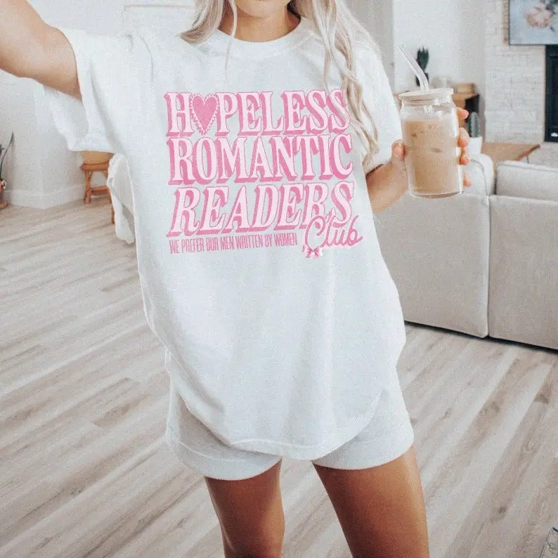 Romance Book Shirt | Bookish Romance Book Girlie Book Lover Crewneck Romance Reader Book Club T-Shirt Bookish Gift For...