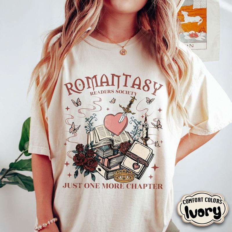 Romantasy Readers Society Shirt, Book Lover Club Shirt, Romantasy Reader Gift, Fantasy Romance Book Shirt, Dark Romance...
