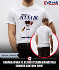 Ronald Acuna Jr. player Atlanta Braves MLB Summer cartoon shirt