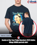 Rookie of the Year Paige Bueckers 2025 Dallas Wings WNBA portrait shirt