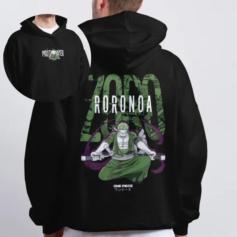 Roronoa Zoro 3 Swordsman Shirt, Anime Inspired Graphic Tee, Manga Fan Gift Hoodie Menswear Tops Sweatshirt | HypeDripTees.com