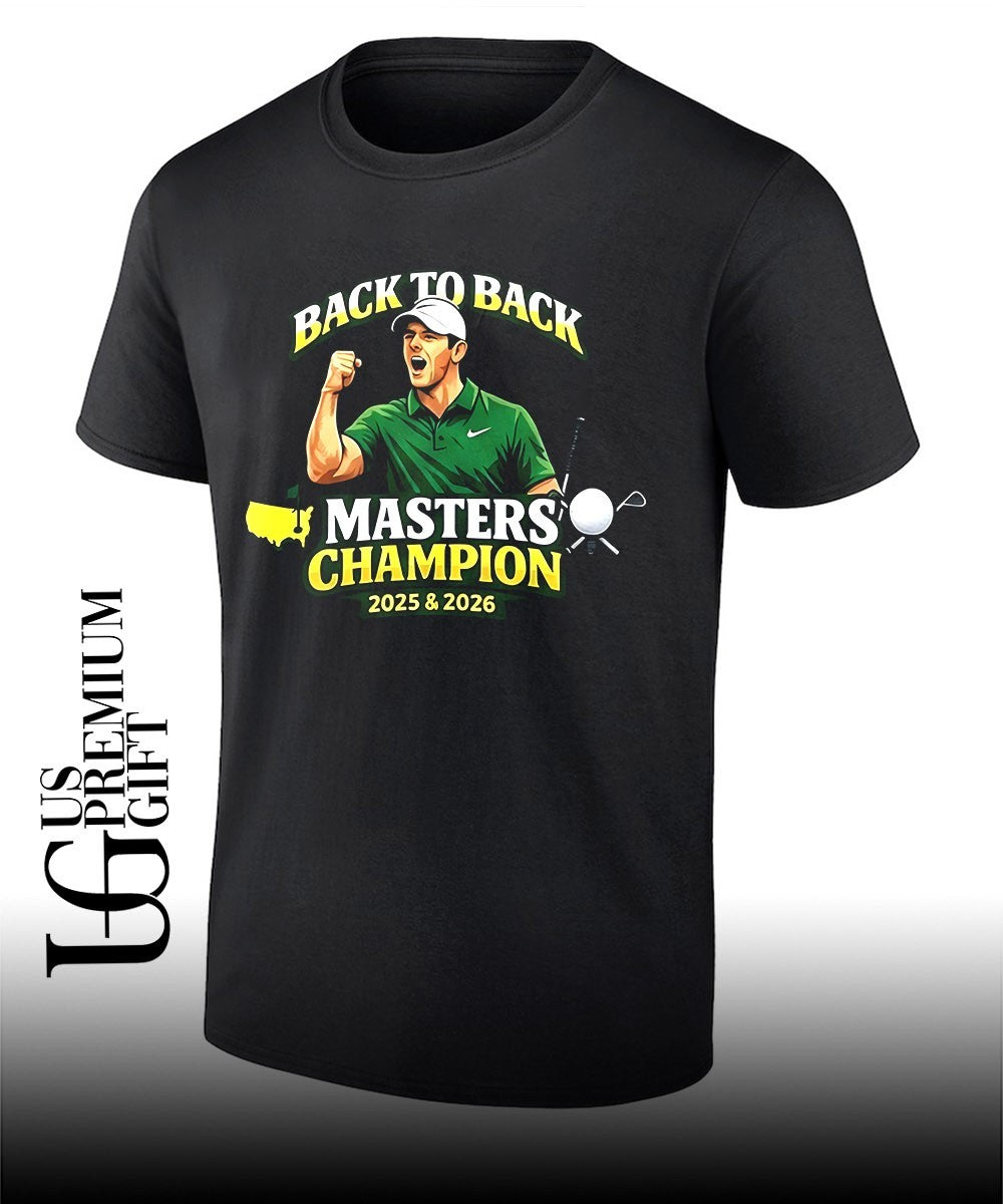 Rory McIlroy back to back Masters Champion 2026 Golf shirt