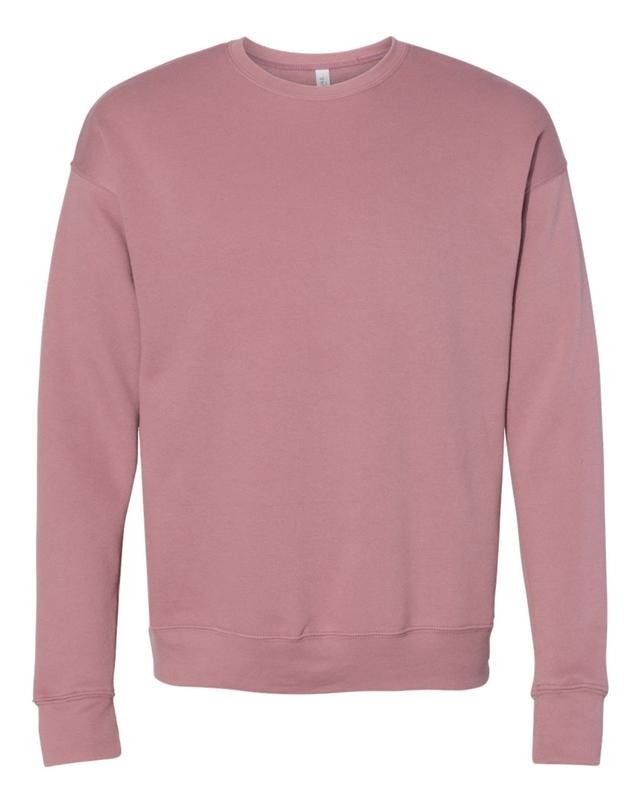 Rose Gold and Mauve Monochromatic Crewneck Sweatshirt T-Shirts, Hoodie | HypeDripTees.com