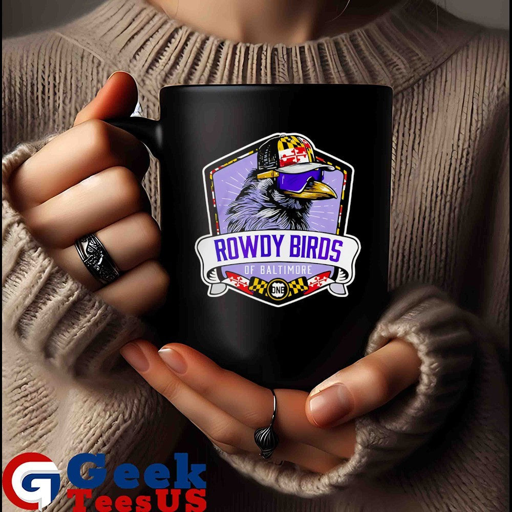 Rowdy Birds of Baltimore Badge graphic shirt