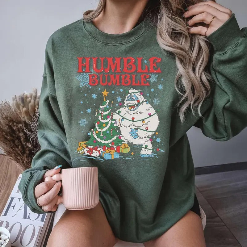 Rudolph Red-nosed Reindeer Christmas Shirt, Humble Bumble Christmas Sweatshirt, Frosty's Snowflake Hoodie, Rudolph family...