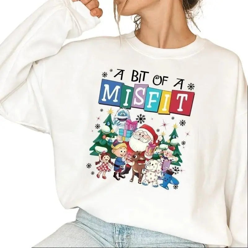 Rudolph The Red Nosed Reindeer Christmas Sweatshirt for Women, GIldan Brand, Classic Fit T-Shirts, Hoodie | HypeDripTees.com