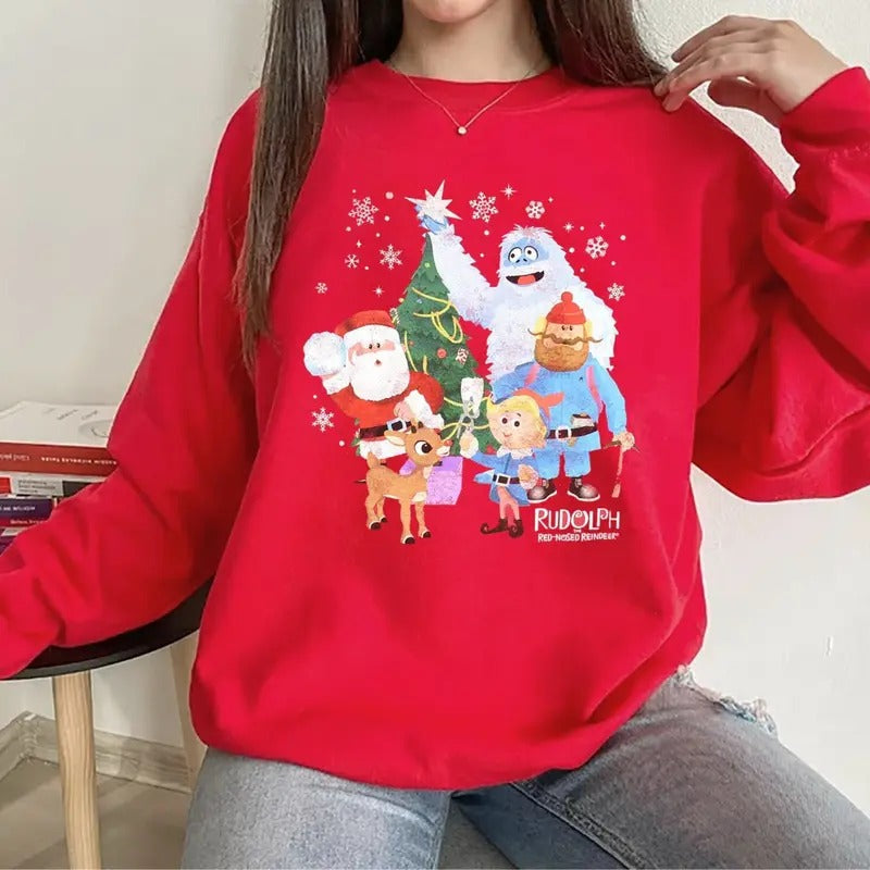 Rudolph and Clarice Sweatshirt, Merry Christmas, Holiday Outfit, christmas TV Movie Shirt, Rudolph the Red Nosed Reindeer...