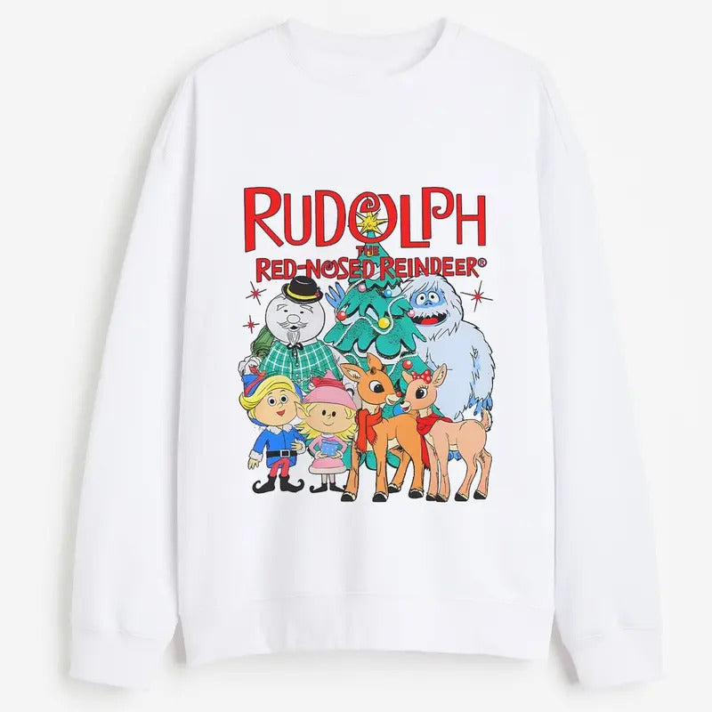 Rudolph the Red Nosed Reindeer Christmas Sweatshirt T-Shirts, Hoodie | HypeDripTees.com