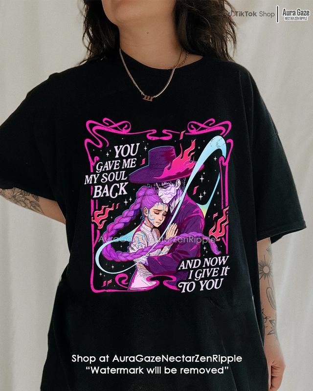 Rumi and Jinu KPop Demon Hunters Comfort Colors Unisex Tshirt For Fan, KPop Demon Hunters Shirt, Celebrity Crush Movie...