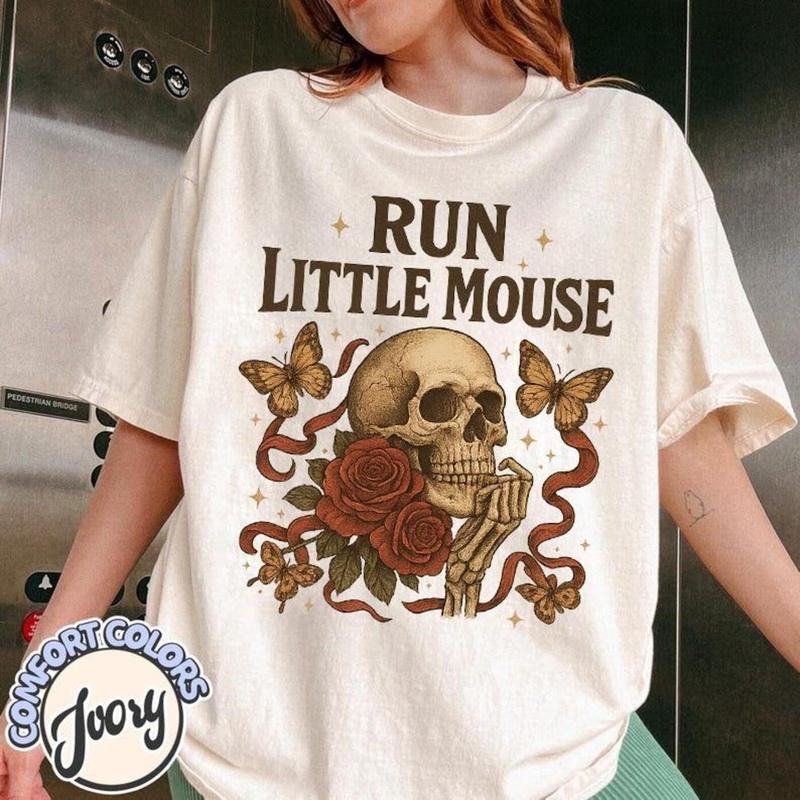 Run Little Mouse Comfort Colors Shirt, Rose Skeleton Shirt, Haunting Adeline Tshirt, Dark Romance Merch, Smut Reader,...