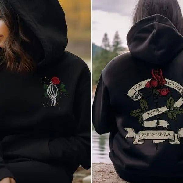 Run Little Mouse Hoodie, Haunting Adeline T-shirt, Dark Romance Merch, Smut Reader, Women's Book Lover Sweatshirt, Rose...