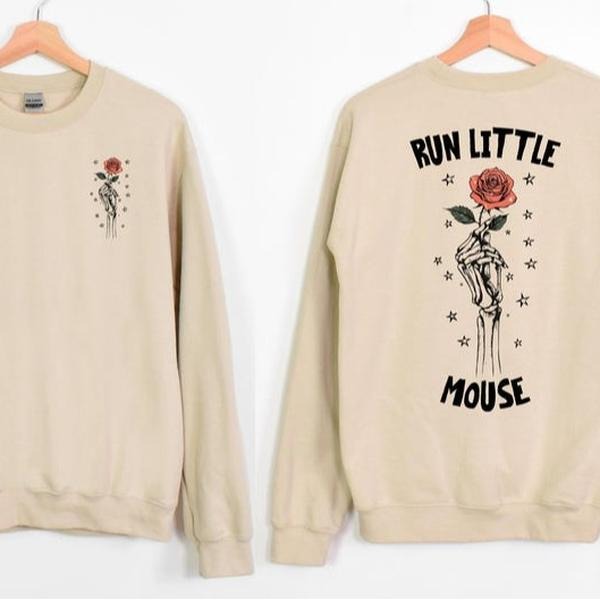 Run Little Mouse Shirt SWeatshirt Hoodie, Rose Skeleton Shirt, Haunting Adeline Tee, Dark Romance Reader Merch, Book...