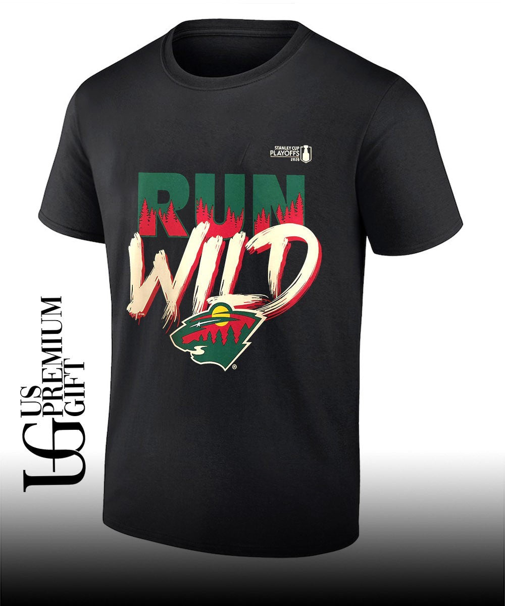 Run Wild Minnesota Wild NHL 2026 Stanley Cup Playoffs slogan shirt