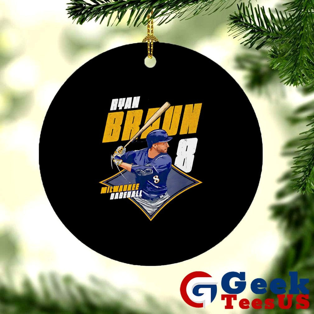Ryan Braun player Milwaukee Brewers baseball Diamond shirt