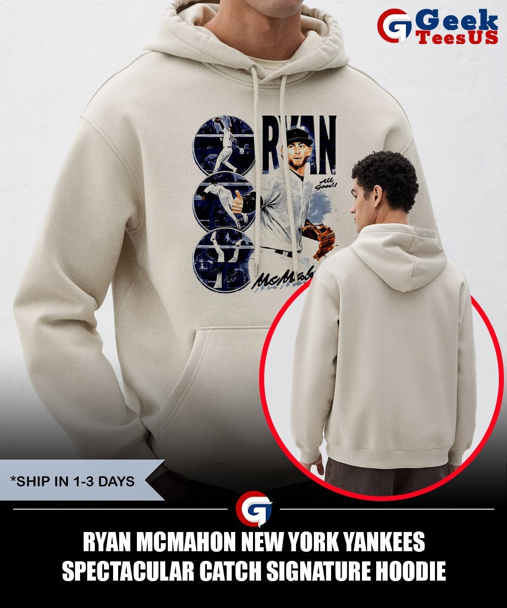 Ryan McMahon New York Yankees Spectacular Catch signature shirt