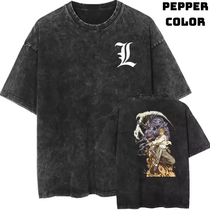Ryuk Vintage Graphic Tees, Death Note Tshirt, Death Note Merch, Anime Clothing, Unisex Manga Anime Shirts Top Menswear...