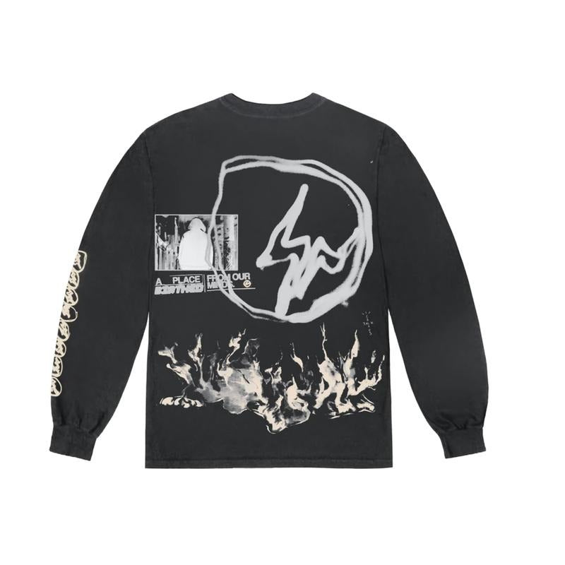 Travis Scott Cactus Jack For Fragment Logo L/S T-Shirt (CJFM-LS06) Men Size S-XL Hoodie, Sweatshirt | HypeDripTees.com