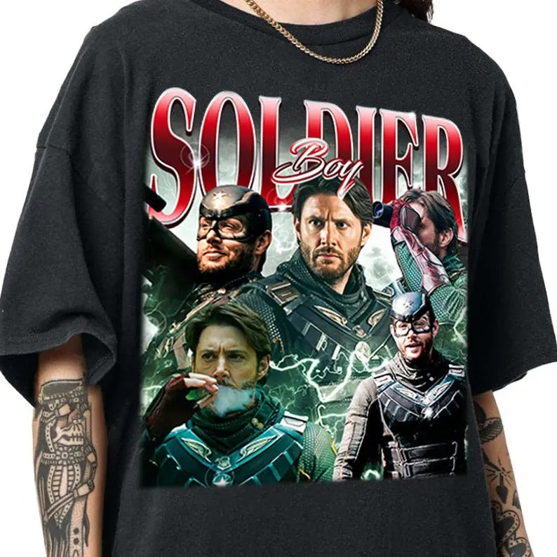 S0ldier B0y Bootleg Rap Tee, Tv Show Merch, Vintage Actor T-Shirt, Unisex Short Sleeve Tee Shirt, Casual Clothing Hoodie,...