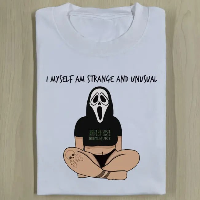 SAD GHOSTFACE SHIRT, Funny Halloween Shirt, Unisex T-Shirt, Gift For Men Women Hoodie, Sweatshirt | HypeDripTees.com